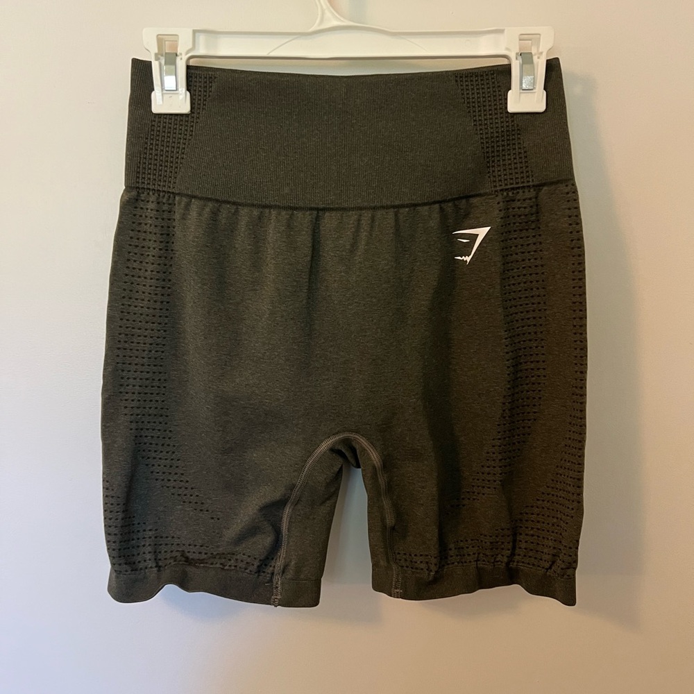 Gymshark Vital Seamless 2.0 Shorts – Base Green Marl